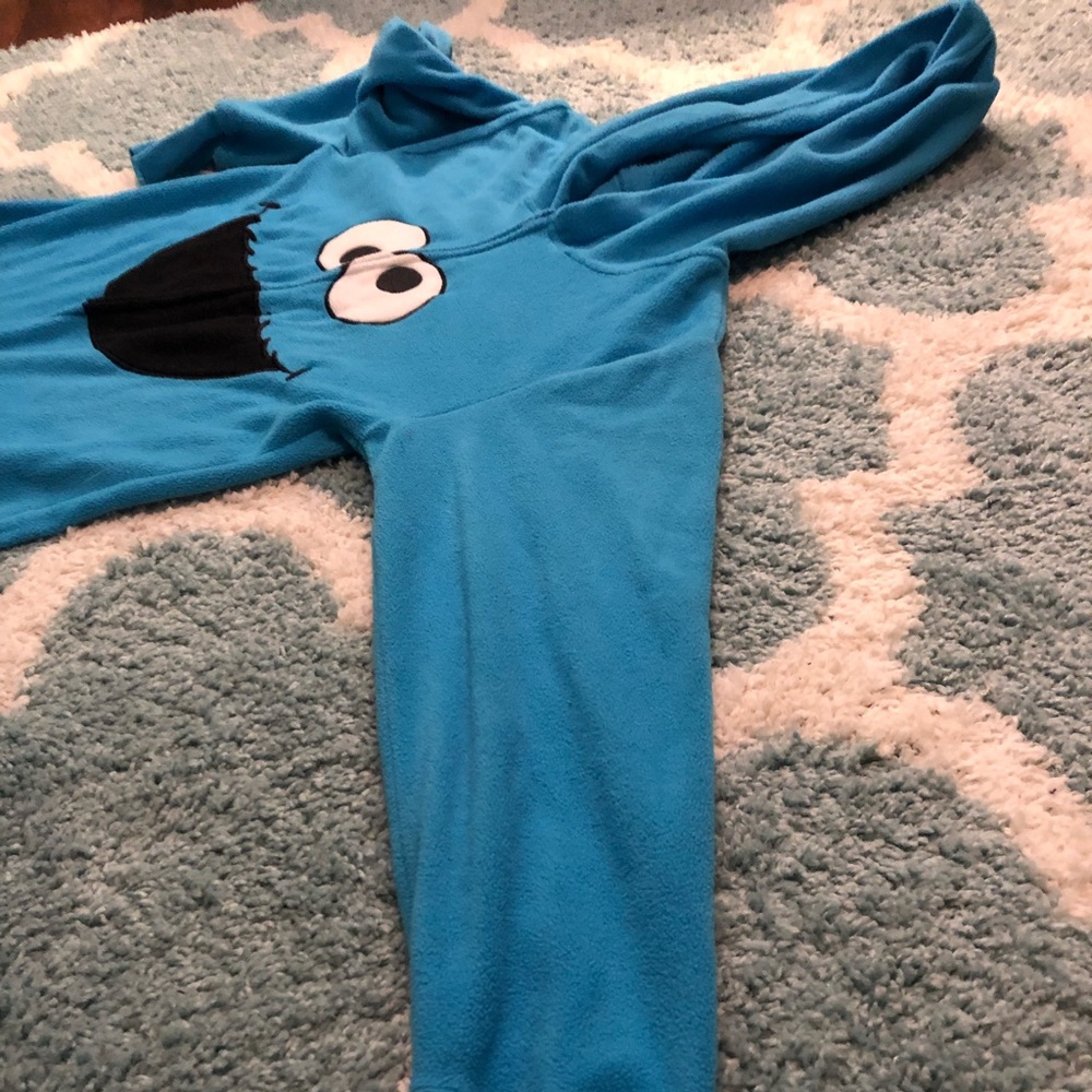 Cookie Monster onesie PJ, size small